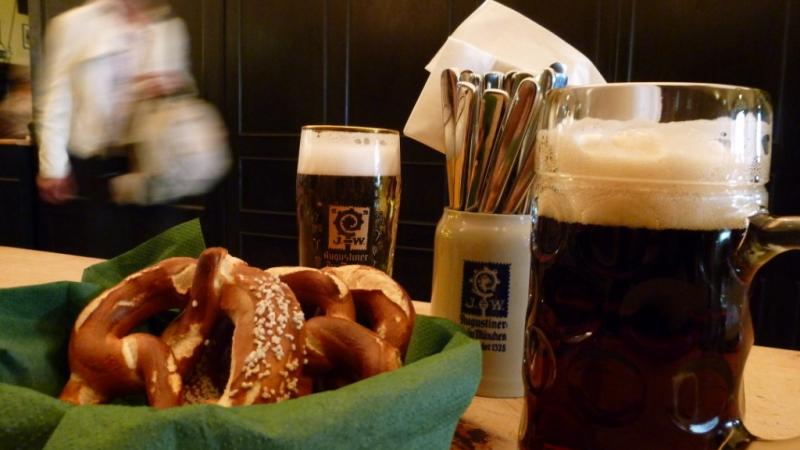 Your German dinner cannot lack a beer!